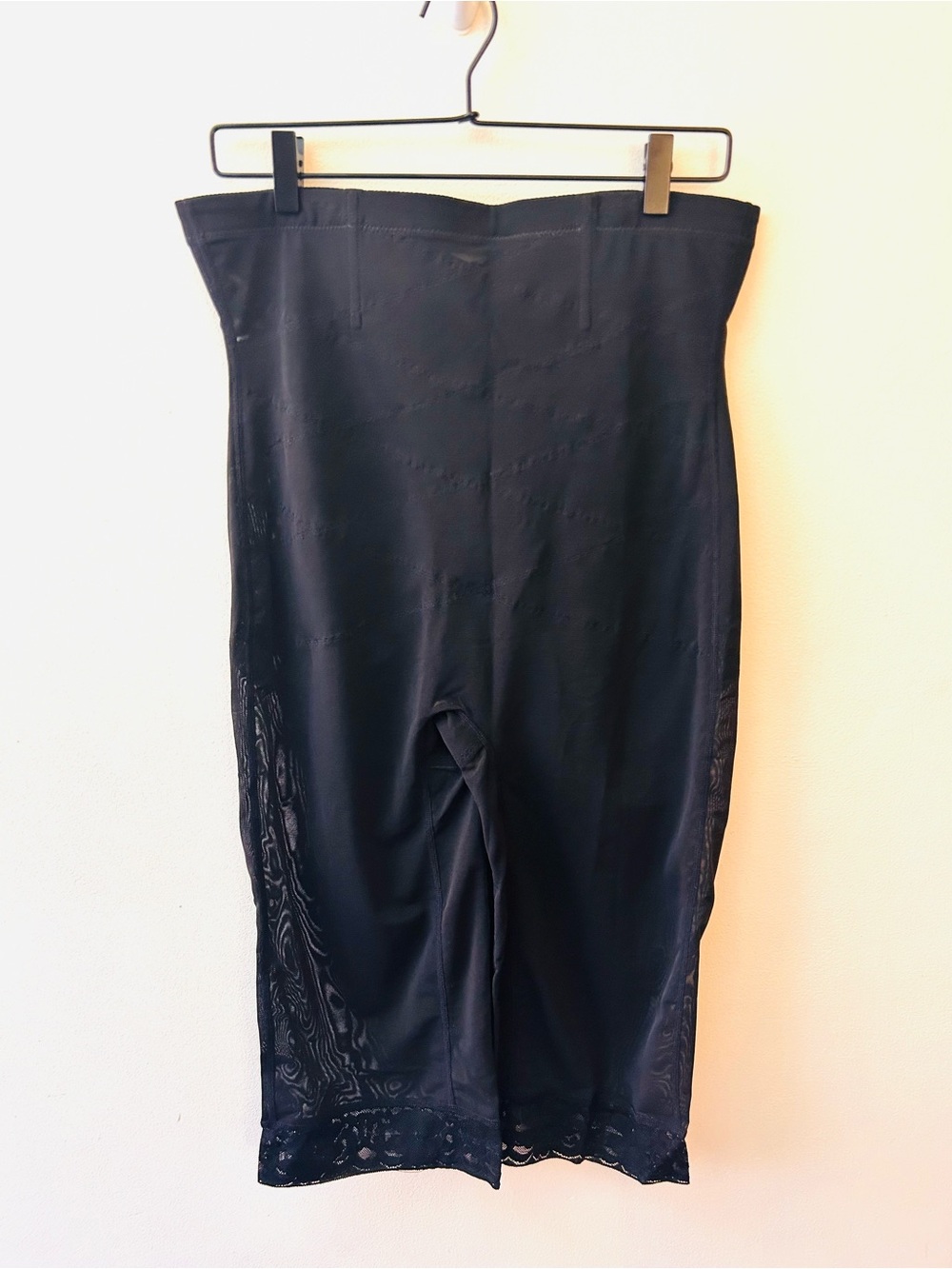 Nebility black sheer high waisted girdle size 3X